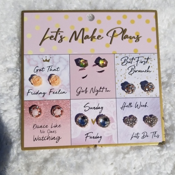 Jewelry - Let's Make Plans - 6 Pairs of Earrings
